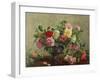 Rose Bowl Filled with Roses-Albert Williams-Framed Giclee Print