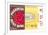 Rose Bowl Ticket-null-Framed Art Print