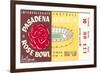 Rose Bowl Ticket-null-Framed Art Print