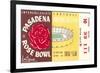 Rose Bowl Ticket-null-Framed Art Print