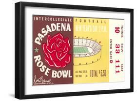 Rose Bowl Ticket-null-Framed Art Print