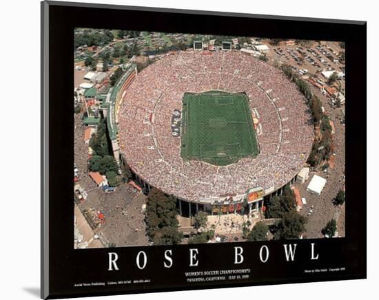 Rose Bowl Women's Soccer Championships July 10, c.1999 Sports-Mike Smith-Mounted Art Print