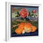 Rose Brand - Redlands, California - Citrus Crate Label-Lantern Press-Framed Art Print