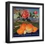 Rose Brand - Redlands, California - Citrus Crate Label-Lantern Press-Framed Art Print