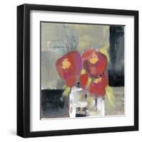 Rose Bud Vase II-Jennifer Goldberger-Framed Art Print