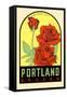 Rose City, Portland, Oregon-null-Framed Stretched Canvas