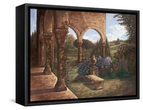 Rose Cloister-Judy Mastrangelo-Framed Stretched Canvas