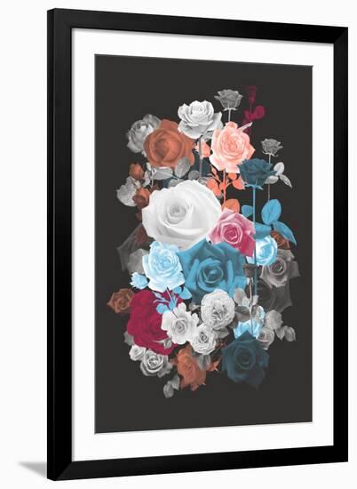 Rose Cluster-null-Framed Art Print