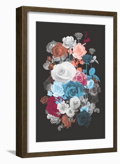 Rose Cluster-null-Framed Art Print