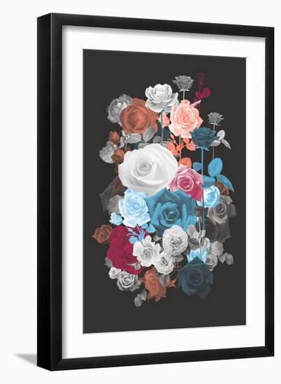 Rose Cluster-null-Framed Art Print