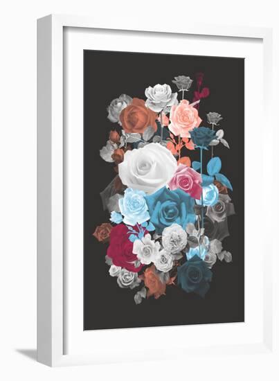 Rose Cluster-null-Framed Art Print