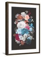 Rose Cluster-null-Framed Art Print