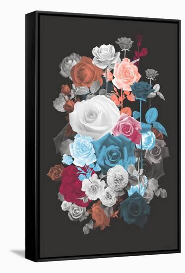 Rose Cluster-null-Framed Stretched Canvas