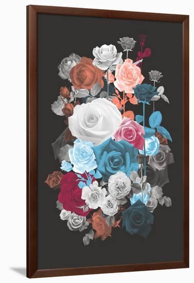 Rose Cluster-null-Framed Art Print