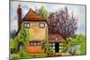 Rose Cottage, Cookham, Lord Astor's Farm Cliveden, 2009-Joan Thewsey-Mounted Giclee Print