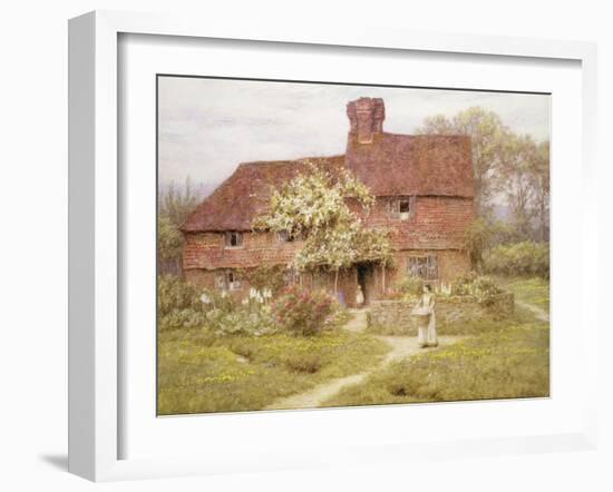 Rose Cottage, Shottermill-Helen Allingham-Framed Premium Giclee Print