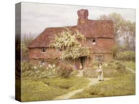 Rose Cottage, Shottermill-Helen Allingham-Stretched Canvas
