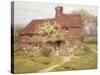 Rose Cottage, Shottermill-Helen Allingham-Stretched Canvas