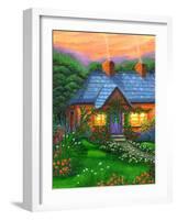 Rose Cottage-Bonnie B. Cook-Framed Giclee Print