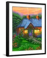 Rose Cottage-Bonnie B. Cook-Framed Giclee Print