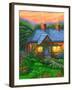 Rose Cottage-Bonnie B. Cook-Framed Giclee Print