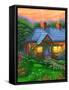 Rose Cottage-Bonnie B. Cook-Framed Stretched Canvas