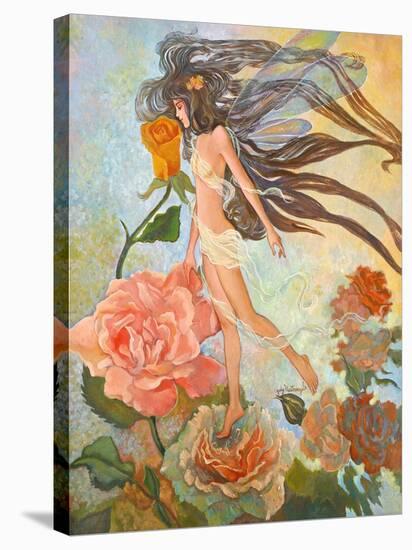 Rose Fairy-Judy Mastrangelo-Stretched Canvas