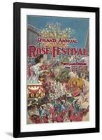 Rose Festival Poster, Portland, Oregon-null-Framed Art Print