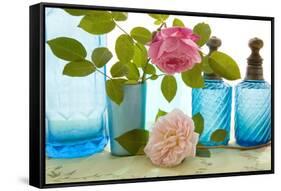 Rose Flowers-Erika Craddock-Framed Stretched Canvas