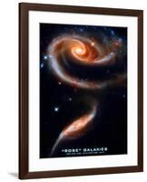 Rose Galaxies Hubble Space Photo Poster Print-null-Framed Poster