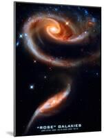 Rose Galaxies Hubble Space Photo Poster Print-null-Mounted Poster