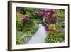 Rose Garden at Butchard Gardens in Full Bloom, Victoria, British Columbia, Canada-Terry Eggers-Framed Photographic Print