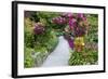 Rose Garden at Butchard Gardens in Full Bloom, Victoria, British Columbia, Canada-Terry Eggers-Framed Photographic Print