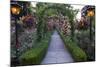 Rose Garden at Butchard Gardens in Full Bloom, Victoria, British Columbia, Canada-Terry Eggers-Mounted Photographic Print