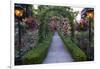 Rose Garden at Butchard Gardens in Full Bloom, Victoria, British Columbia, Canada-Terry Eggers-Framed Photographic Print