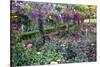 Rose Garden at Butchard Gardens in Full Bloom, Victoria, British Columbia, Canada-Terry Eggers-Stretched Canvas