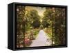 Rose Garden Gate-Jessica Jenney-Framed Stretched Canvas