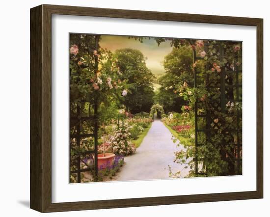 Rose Garden Gate-Jessica Jenney-Framed Giclee Print