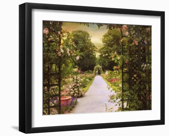 Rose Garden Gate-Jessica Jenney-Framed Giclee Print