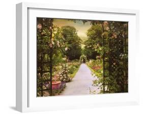 Rose Garden Gate-Jessica Jenney-Framed Giclee Print