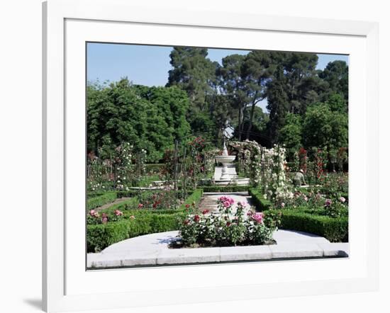 Rose Garden, Parque Del Retiro, Madrid, Spain-Jeremy Bright-Framed Photographic Print