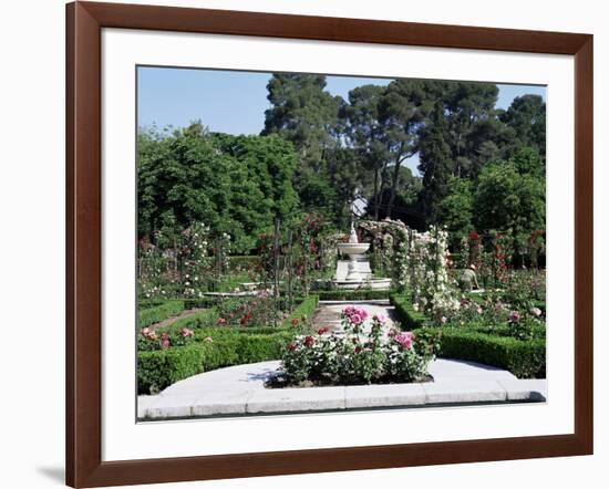 Rose Garden, Parque Del Retiro, Madrid, Spain-Jeremy Bright-Framed Photographic Print