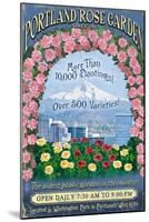 Rose Garden - Portland, Oregon-Lantern Press-Mounted Art Print
