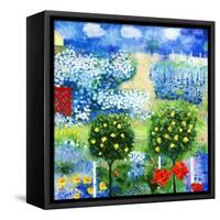 Rose Garden-Mike Smith-Framed Stretched Canvas