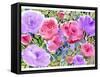 Rose Garden-Neela Pushparaj-Framed Stretched Canvas