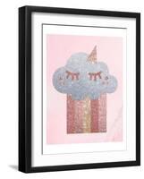 Rose Glitter 1-Melody Hogan-Framed Art Print