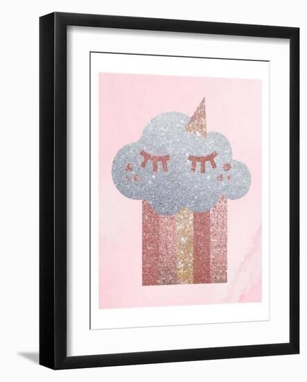 Rose Glitter 1-Melody Hogan-Framed Art Print