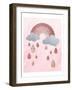 Rose Glitter 2-Melody Hogan-Framed Art Print