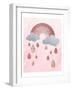 Rose Glitter 2-Melody Hogan-Framed Art Print