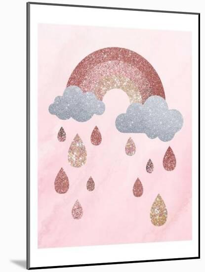 Rose Glitter 2-Melody Hogan-Mounted Art Print